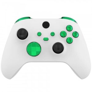 Glänzendes Chrom-Grün 13in1-Tasten-Kits für Xbox Series X