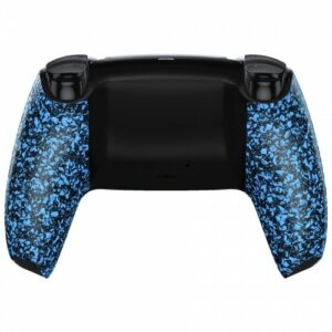 Gummierte blaue schwarze Rückseite für PS5-Controller