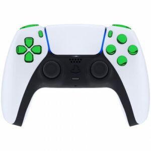 Glänzendes Chrom-Grün 13in1-Tasten-Kits für PS5-Controller
