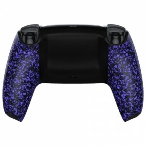 Gummierte lila schwarze Rückseite für PS5-Controller