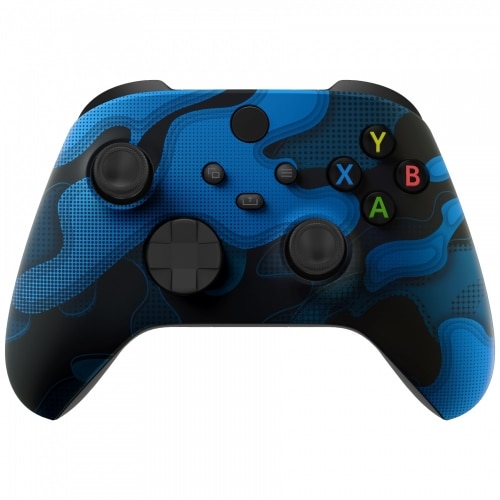 Blue Black Camouflage Front Shell For Xbox Series XS Controller