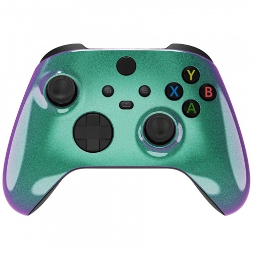 Glossy Chameleon Green Purple Front Shell For Xbox Series XS Controller