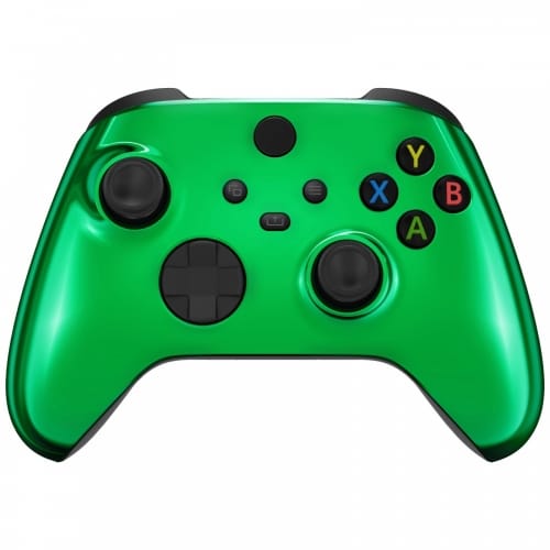 Glossy Chrome Green Front Shell For Xbox Series XS Controller