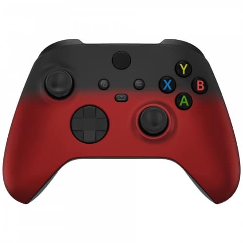 Soft Touch Shadow Vampire Red Front Shell For Xbox Series XS Controller