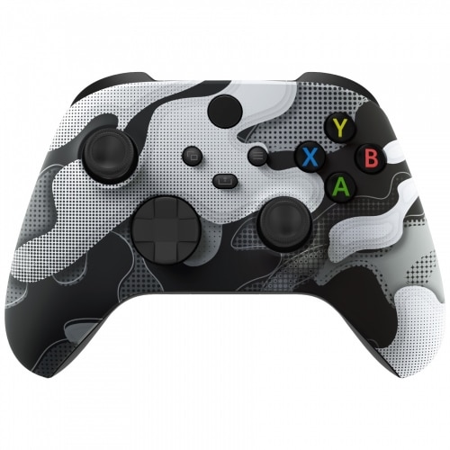 White Black Camouflage Front Shell For Xbox Series XS Controller